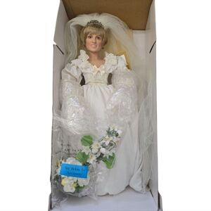 Ashton Drake Collectable Princess Diana Bride Doll The People's Princess NEW Wht